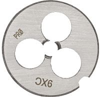 Плашка №336 М10х1,5 мм 9XC DIN 223 Профоснастка Мастер 50412136, метрическая резьба Плашка №336 М10х1,5 мм 9XC DIN 223 Профоснастка Мастер 50412136, метрическая резьба