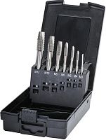 Набор резьбонарезной M3-M12, HSS, DIN 371/376 Terrax by Ruko A245057TX, 7 предметов, метрическая резьба Набор резьбонарезной M3-M12, HSS, DIN 371/376 Terrax by Ruko A245057TX, 7 предметов, метрическая резьба