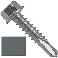 Винт самосверлящий по металлу 5,5х25 мм, SD 5 Fasty P15055253AMS, RAL 7012 базальтово-серый Винт самосверлящий по металлу 5,5х25 мм, SD 5 Fasty P15055253AMS, RAL 7012 базальтово-серый