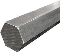 Шестигранник калиброванный (пруток) ГОСТ 8560 длина 1 м, сталь Ст45 Шестигранник калиброванный (пруток) ГОСТ 8560 длина 1 м, сталь Ст45