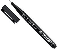 Маркер перманентный водостойкий 0,5 мм черный ЗУБР МП-50, 06321-2 Маркер перманентный водостойкий 0,5 мм черный ЗУБР МП-50, 06321-2