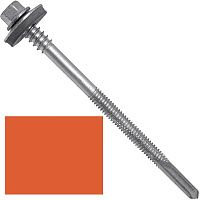 Винт самосверлящий для сэндвич-панелей 5,5/6,3х190 мм, с шайбой EPDM, SD 12 SP Fasty P155191AM, RAL 2004 чистый оранжевый Винт самосверлящий для сэндвич-панелей 5,5/6,3х190 мм, с шайбой EPDM, SD 12 SP Fasty P155191AM, RAL 2004 чистый оранжевый