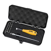 Отвертка с насадками System 4 Wiha SoftFinish-Telescopic 269ESD 33848, 26 предметов Отвертка с насадками System 4 Wiha SoftFinish-Telescopic 269ESD 33848, 26 предметов