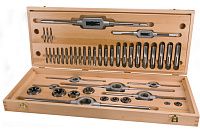 Набор метчиков и плашек UNC 1/4"-1" HSS Ruko 245072, крупная дюймовая резьба, 44 предмета Набор метчиков и плашек UNC 1/4"-1" HSS Ruko 245072, крупная дюймовая резьба, 44 предмета