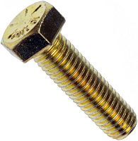 Болт дюймовый UNC 3/8-16 х 1 1/8 (28 мм) DIN 933, класс прочности 10.9 (Grade 8), желтый цинк Болт дюймовый UNC 3/8-16 х 1 1/8 (28 мм) DIN 933, класс прочности 10.9 (Grade 8), желтый цинк