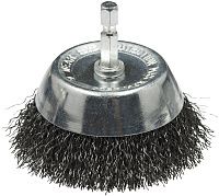Щетка чашечная гофрированная для дрели 75 мм № 616 Профоснастка Эксперт 20902002, нержавеющая сталь Щетка чашечная гофрированная для дрели 75 мм № 616 Профоснастка Эксперт 20902002, нержавеющая сталь