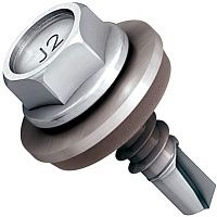 Саморез для профлистов и м/к JT2-3-4,8х16 V14 с шайбой и EPDM прокладкой EJOT 9630171614, углеродистая сталь SAE1022 Саморез для профлистов и м/к JT2-3-4,8х16 V14 с шайбой и EPDM прокладкой EJOT 9630171614, углеродистая сталь SAE1022