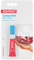 Супер-клей КОНТАКТ для стекла 3 гр 24274 Супер-клей КОНТАКТ для стекла 3 гр 24274