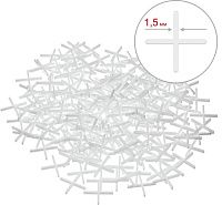 Крестики для плитки 1,5 мм STAYER 3380-1,5, 200 шт Крестики для плитки 1,5 мм STAYER 3380-1,5, 200 шт