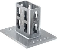 Фланец седельный для профиля FUS Fischer PSF 82 562849, нержавеющая сталь А4 Фланец седельный для профиля FUS Fischer PSF 82 562849, нержавеющая сталь А4