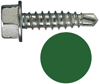 Винт самосверлящий по металлу 4,8х16 мм, SD 3 Fasty P25948163AMS, RAL 6002 лиственно-зеленый Винт самосверлящий по металлу 4,8х16 мм, SD 3 Fasty P25948163AMS, RAL 6002 лиственно-зеленый