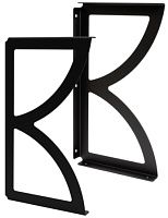 Кронштейн для полок двойной 195х355 мм Домарт DELTA модель 2, белый/черный, 2 шт Кронштейн для полок двойной 195х355 мм Домарт DELTA модель 2, белый/черный, 2 шт