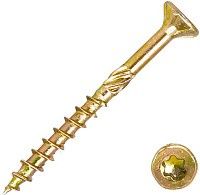 Саморез конструкционный 8х80 мм WKCS с потайной головкой TORX, желтый цинк Саморез конструкционный 8х80 мм WKCS с потайной головкой TORX, желтый цинк