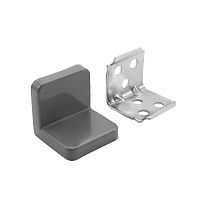 ANGLE Уголок мебельный с пластиковой накладкой 26х26х28 мм серый, PLS26X26X28GR ANGLE Уголок мебельный с пластиковой накладкой 26х26х28 мм серый, PLS26X26X28GR