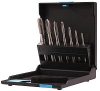 Набор машинных метчиков M3-M12 DIN371/376 HSSE Volkel, 7 предметов, пластиковый кейс Набор машинных метчиков M3-M12 DIN371/376 HSSE Volkel, 7 предметов, пластиковый кейс