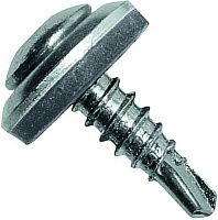 Винт самосверлящий по металлу 4,8x20 мм, с шайбой EPDM, SD 02 Р Fasty P14020AMS, углеродистая сталь с покрытием MagniSilver Винт самосверлящий по металлу 4,8x20 мм, с шайбой EPDM, SD 02 Р Fasty P14020AMS, углеродистая сталь с покрытием MagniSilver