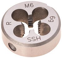 Плашка М6х1 мм DIN EN 22568 HSS Terrax by Ruko 237060TX Плашка М6х1 мм DIN EN 22568 HSS Terrax by Ruko 237060TX