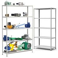 Стеллаж металлический до 100 кг, 5 полок Металл-завод СТФ 1545 Стеллаж металлический до 100 кг, 5 полок Металл-завод СТФ 1545