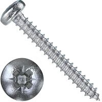 Саморез с полукруглой головкой 4,2х13 DIN 7981 (ISO 7049) форма C PZ, нержавеющая сталь А4 Саморез с полукруглой головкой 4,2х13 DIN 7981 (ISO 7049) форма C PZ, нержавеющая сталь А4