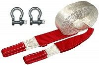 Динамический рывковый строп Tplus "Туризм" 5 м (10 т) + шаклы 2х3,25т + мешок для хранения Динамический рывковый строп Tplus "Туризм" 5 м (10 т) + шаклы 2х3,25т + мешок для хранения