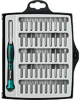 Отвёртка с битами для точных работ Kraftool Precision-51 25691, 51 предмет в кейсе Отвёртка с битами для точных работ Kraftool Precision-51 25691, 51 предмет в кейсе