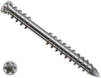 Саморез для террасной доски с цилиндрической головкой, переменной резьбой и шлицем T-Star 5х50 SPAX 4507000500629, нержавеющая сталь А2 (500 штук + сверло, бита Т25 и 3 крестика) Саморез для террасной доски с цилиндрической головкой, переменной резьбой и шлицем T-Star 5х50 SPAX 4507000500629, нержавеющая сталь А2 (500 штук + сверло, бита Т25 и 3 крестика)