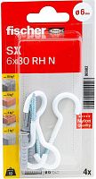 Дюбель SX 6x30 с полукольцом HR K Fischer 90902 Дюбель SX 6x30 с полукольцом HR K Fischer 90902