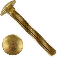 Болт мебельный М6х25 DIN 603, латунь, 200 шт Болт мебельный М6х25 DIN 603, латунь, 200 шт