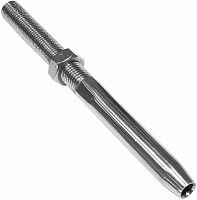 Наконечник для обжима на трос с правой резьбой М5/2 мм 8307, нержавеющая сталь А4 Наконечник для обжима на трос с правой резьбой М5/2 мм 8307, нержавеющая сталь А4