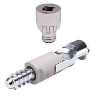 Стяжка винтовая J12 евровинт 12 мм, для плиты 25 мм, TARGETJ12/P25/EURO12 Стяжка винтовая J12 евровинт 12 мм, для плиты 25 мм, TARGETJ12/P25/EURO12