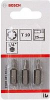 Набор бит TORX Т10 длина 25 мм Bosch 2607001604 Набор бит TORX Т10 длина 25 мм Bosch 2607001604