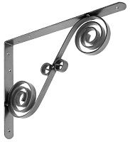 Кронштейн для полок фигурный 300х225 мм Домарт модель 9, без покрытия Кронштейн для полок фигурный 300х225 мм Домарт модель 9, без покрытия