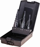 Набор ступенчатых сверл по металлу 6-12/6-20/6-27 мм, 3 шт HSS-G RUnaTEC, UltimateCUT Ruko 101087PRO Набор ступенчатых сверл по металлу 6-12/6-20/6-27 мм, 3 шт HSS-G RUnaTEC, UltimateCUT Ruko 101087PRO