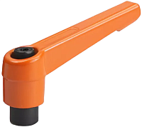 Ручка зажимная регулируемая 80хМ10 мм U34, оранжевый Ручка зажимная регулируемая 80хМ10 мм U34, оранжевый