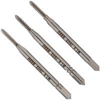 Метчик ручной М1,6х0,35 мм HSS-G Volkel 27310, метрическая резьба, комплект - 3 шт Метчик ручной М1,6х0,35 мм HSS-G Volkel 27310, метрическая резьба, комплект - 3 шт