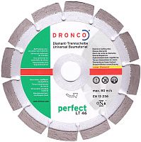 Диск алмазный универсальный 150х2,4х10х22,23 мм DRONCO Perfect LT46 4150185-100 Диск алмазный универсальный 150х2,4х10х22,23 мм DRONCO Perfect LT46 4150185-100