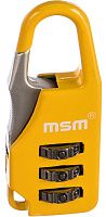 Навесной замок MSM FH5, желтый Навесной замок MSM FH5, желтый
