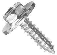 Саморез автомобильный с шестигранной головкой и шайбой 5х21 мм К2019 Саморез автомобильный с шестигранной головкой и шайбой 5х21 мм К2019