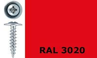 Саморез-клоп острый 4,2х19 окрашенный, RAL 3020 (транспортный красный) Саморез-клоп острый 4,2х19 окрашенный, RAL 3020 (транспортный красный)