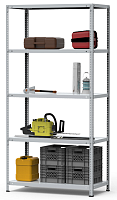 Стеллаж металлический до 145 кг, 5 полок Металл-завод СТФ 1035-2,0 2000х1000х300 Стеллаж металлический до 145 кг, 5 полок Металл-завод СТФ 1035-2,0 2000х1000х300