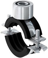 Хомут для труб с тройной соединительной гайкой Fischer FRS TRIPLE, оцинкованная сталь Хомут для труб с тройной соединительной гайкой Fischer FRS TRIPLE, оцинкованная сталь