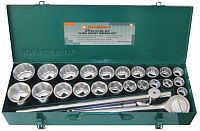 Набор торцевых головок 3/4"DR Jonnesway S04H6327S, 27 штук Набор торцевых головок 3/4"DR Jonnesway S04H6327S, 27 штук