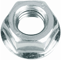 Гайка с фланцем М20 DIN 6923, класс прочности 6, оцинкованная сталь Гайка с фланцем М20 DIN 6923, класс прочности 6, оцинкованная сталь