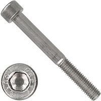 Болт (винт) с внутренним шестигранником и цилиндрической головкой М4х35 DIN 912, нержавеющая сталь А4-80 Болт (винт) с внутренним шестигранником и цилиндрической головкой М4х35 DIN 912, нержавеющая сталь А4-80