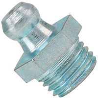 Пресс-масленка дюймовая R 3/8" прямая DIN 71412, оцинкованная сталь  Пресс-масленка дюймовая R 3/8" прямая DIN 71412, оцинкованная сталь