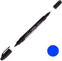 Маркер двухсторонний синий 0,7-1 мм Luxor Twin Marker 150 (3012) Маркер двухсторонний синий 0,7-1 мм Luxor Twin Marker 150 (3012)