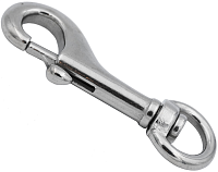 Карабин с вертлюгом длина 62 мм пруток 3 мм 8303, нержавеющая сталь А4 Карабин с вертлюгом длина 62 мм пруток 3 мм 8303, нержавеющая сталь А4