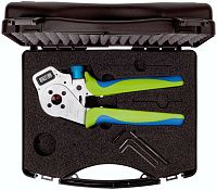 Пресс-клещи тетрагональный обжим 0,03 - 0,5 мм² в кейсе Rennsteig DigiCrimp RE-8736000061, хромированная сталь Пресс-клещи тетрагональный обжим 0,03 - 0,5 мм² в кейсе Rennsteig DigiCrimp RE-8736000061, хромированная сталь