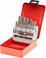 Набор резьбонарезной M3-M12, HSS-G, DIN 352 Ruko 245001, 21 предмет, метрическая резьба  Набор резьбонарезной M3-M12, HSS-G, DIN 352 Ruko 245001, 21 предмет, метрическая резьба