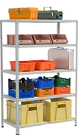 Стеллаж металлический до 100 кг, 5 полок Металл-завод СТФЛ 1055-2,2 2200х1000х500 мм Стеллаж металлический до 100 кг, 5 полок Металл-завод СТФЛ 1055-2,2 2200х1000х500 мм